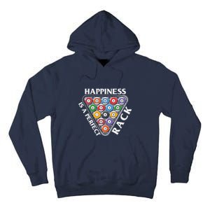 Father's Day Happiness Is A Perfect Rack Billiards Dad Gift For Dad Tall Hoodie