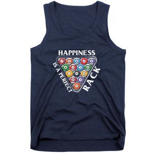 Father's Day Happiness Is A Perfect Rack Billiards Dad Gift For Dad Tank Top