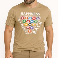 Father's Day Happiness Is A Perfect Rack Billiards Dad Gift For Dad Cooling Performance Crew T-Shirt