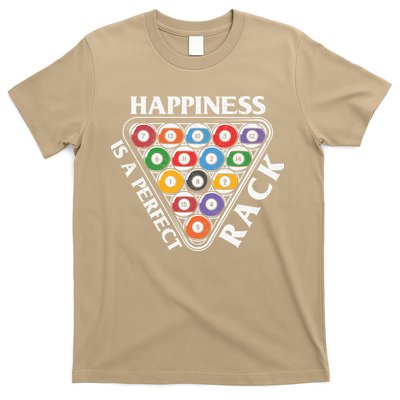 Father's Day Happiness Is A Perfect Rack Billiards Dad Gift For Dad T-Shirt