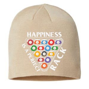 Father's Day Happiness Is A Perfect Rack Billiards Dad Gift For Dad Sustainable Beanie