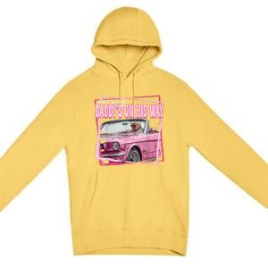 Funny DaddyS Home Trump Pink 2024 Take America Back 2024 Premium Pullover Hoodie