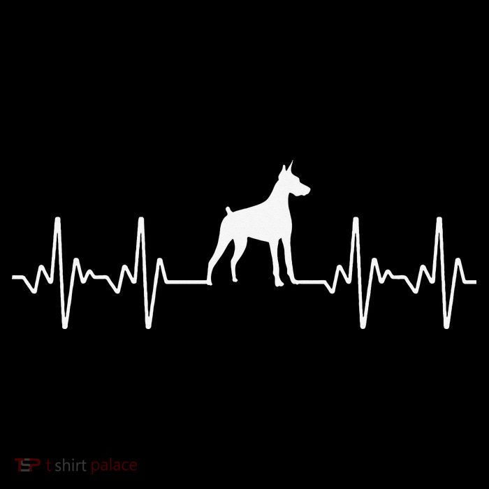 funny Doberman Heartbeat For Doberman Lover T-Shirt