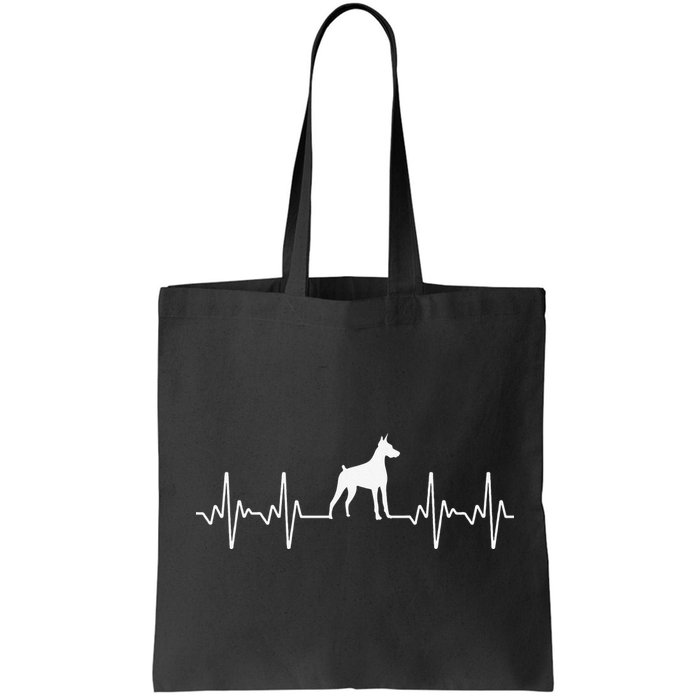 funny Doberman Heartbeat For Doberman Lover Bag
