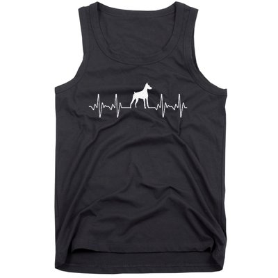 funny Doberman Heartbeat For Doberman Lover Tank Top