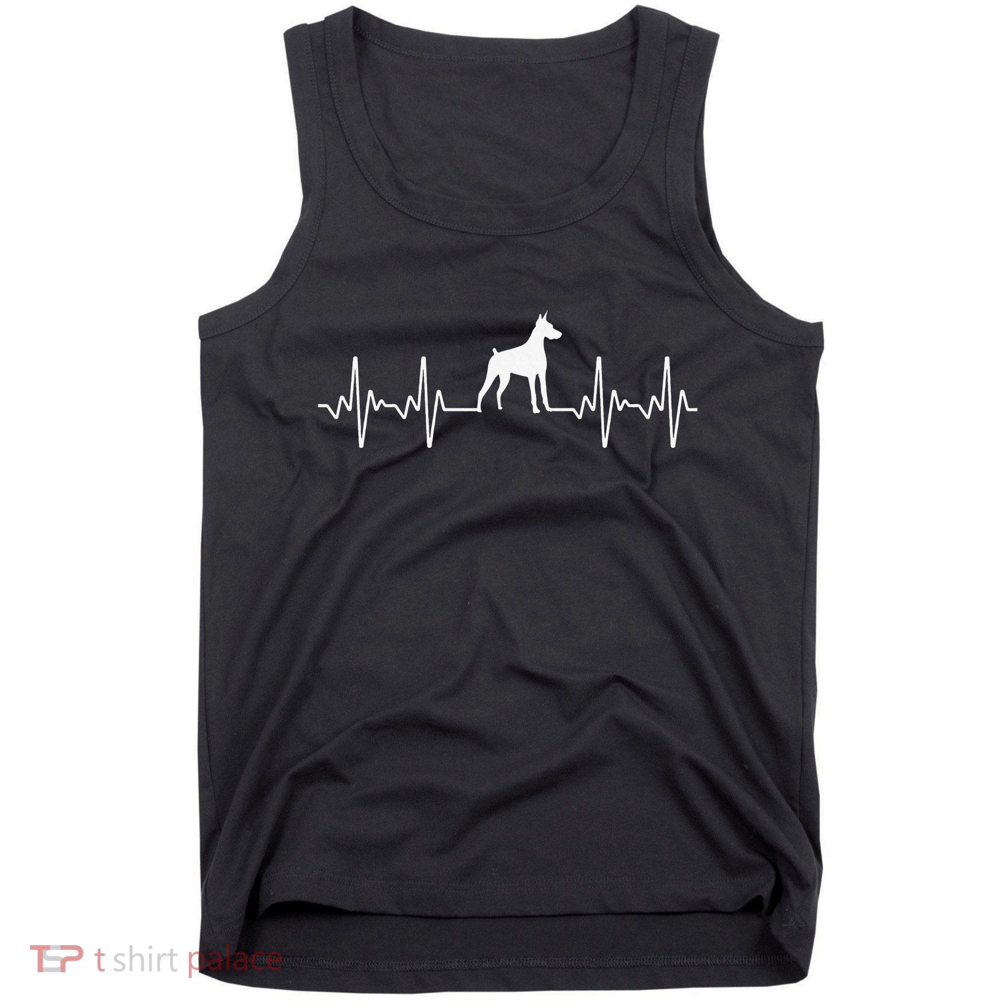 funny Doberman Heartbeat For Doberman Lover Tank Top