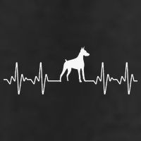 funny Doberman Heartbeat For Doberman Lover Golf Towel