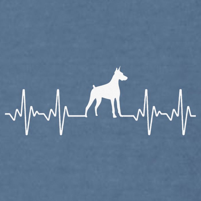 funny Doberman Heartbeat For Doberman Lover Garment-Dyed Sweatshirt