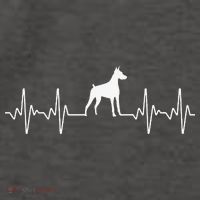 funny Doberman Heartbeat For Doberman Lover Vector Backpack