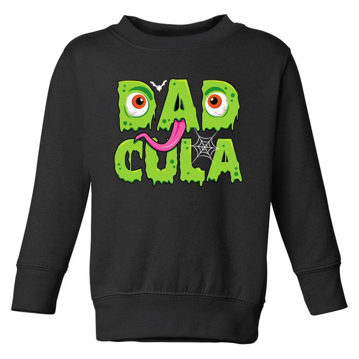 Funny Dadcula Halloween Dad Costume For Men Family Matching Toddler Sweatshirt