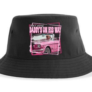 Funny DaddyS Home Trump Pink 2024 Take America Back 2024 Sustainable Bucket Hat