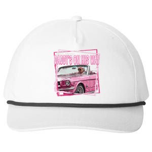 Funny DaddyS Home Trump Pink 2024 Take America Back 2024 Snapback Five-Panel Rope Hat