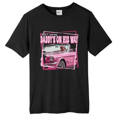 Funny DaddyS Home Trump Pink 2024 Take America Back 2024 Tall Fusion ChromaSoft Performance T-Shirt