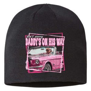 Funny DaddyS Home Trump Pink 2024 Take America Back 2024 Sustainable Beanie