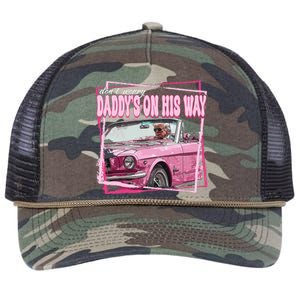 Funny DaddyS Home Trump Pink 2024 Take America Back 2024 Retro Rope Trucker Hat Cap