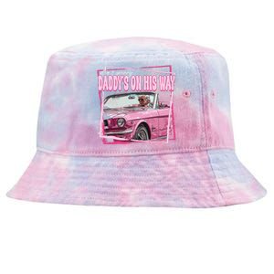 Funny DaddyS Home Trump Pink 2024 Take America Back 2024 Tie-Dyed Bucket Hat