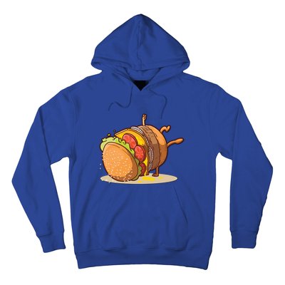 Funny Dancing Hamburger Gift Hoodie