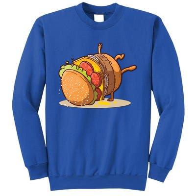 Funny Dancing Hamburger Gift Sweatshirt