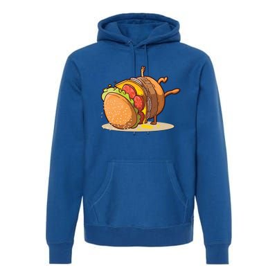 Funny Dancing Hamburger Gift Premium Hoodie