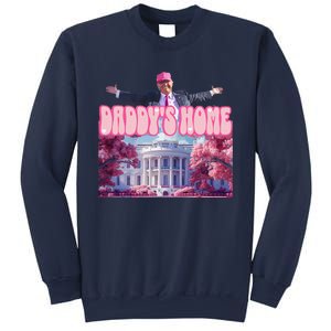 Funny DaddyS Home Trump Pink 2024 Take America Back 2024 Sweatshirt