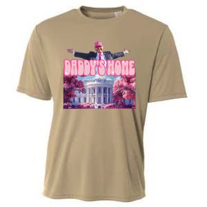 Funny DaddyS Home Trump Pink 2024 Take America Back 2024 Cooling Performance Crew T-Shirt