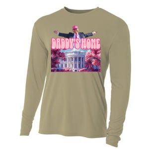 Funny DaddyS Home Trump Pink 2024 Take America Back 2024 Cooling Performance Long Sleeve Crew