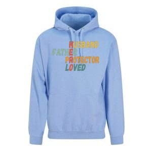 Fathers Day Husband Father Protector Hero Loved Dad Unisex Surf Hoodie