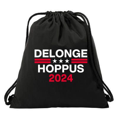 Funny Delonge Hoppus 2024 For President Drawstring Bag