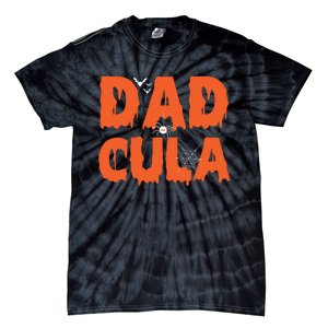 Funny Dadcula Halloween Dad Dracula Costume Momster Matching Tie-Dye T-Shirt