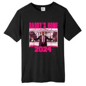 Funny DaddyS Home Trump Pink 2024 Take America Back 2024 Tall Fusion ChromaSoft Performance T-Shirt