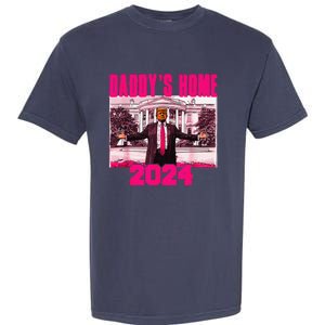 Funny DaddyS Home Trump Pink 2024 Take America Back 2024 Garment-Dyed Heavyweight T-Shirt