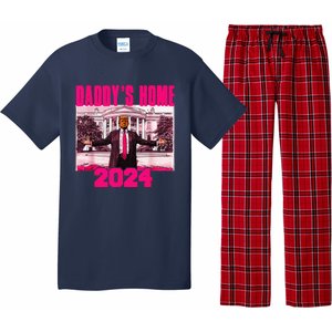 Funny DaddyS Home Trump Pink 2024 Take America Back 2024 Pajama Set