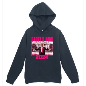 Funny DaddyS Home Trump Pink 2024 Take America Back 2024 Urban Pullover Hoodie