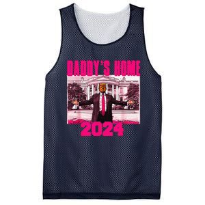 Funny DaddyS Home Trump Pink 2024 Take America Back 2024 Mesh Reversible Basketball Jersey Tank