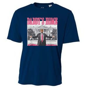 Funny DaddyS Home Trump Pink 2024 Take America Back 2024 Cooling Performance Crew T-Shirt