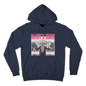 Funny DaddyS Home Trump Pink 2024 Take America Back 2024 Hoodie