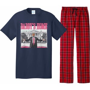 Funny DaddyS Home Trump Pink 2024 Take America Back 2024 Pajama Set