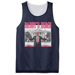 Funny DaddyS Home Trump Pink 2024 Take America Back 2024 Mesh Reversible Basketball Jersey Tank