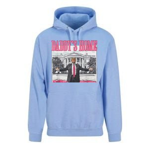 Funny DaddyS Home Trump Pink 2024 Take America Back 2024 Unisex Surf Hoodie