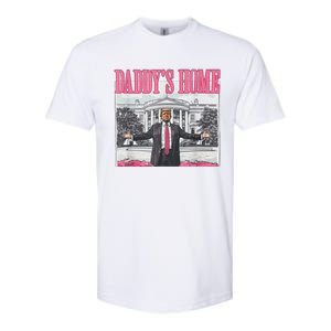 Funny DaddyS Home Trump Pink 2024 Take America Back 2024 Softstyle CVC T-Shirt