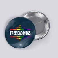 Free Dad Hugs LGBT Rainbow Pride Fathers Day Gift Button