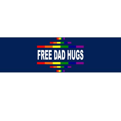 Free Dad Hugs LGBT Rainbow Pride Fathers Day Gift Bumper Sticker