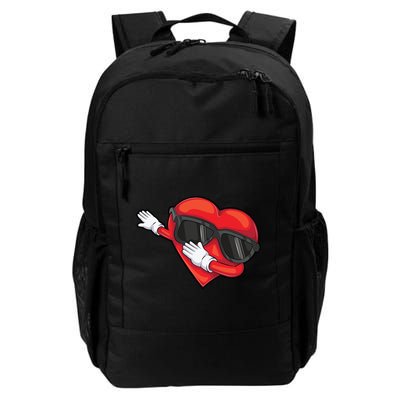 Funny Dabbing Heart Gift Cool Dance Lover Valentine's Day Gift Backpack