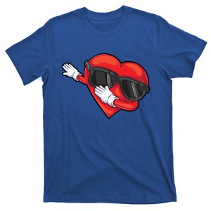 Funny Dabbing Heart Gift Cool Dance Lover Valentine's Day Gift T-Shirt