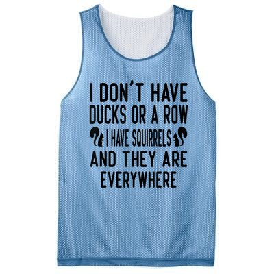 Funny Dont Have Ducks Or A Row I Have Squirrels Everywhere Mesh Reversible Basketball Jersey Tank