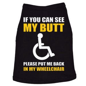 Funny Disabled Handicapped Wheelchair Humor Doggie Tank