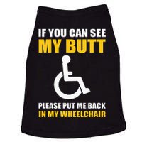 Funny Disabled Handicapped Wheelchair Humor Doggie Tank