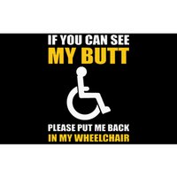 Funny Disabled Handicapped Wheelchair Humor Bumper Sticker