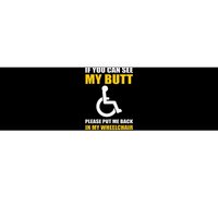 Funny Disabled Handicapped Wheelchair Humor Bumper Sticker