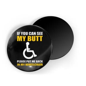 Funny Disabled Handicapped Wheelchair Humor Magnet